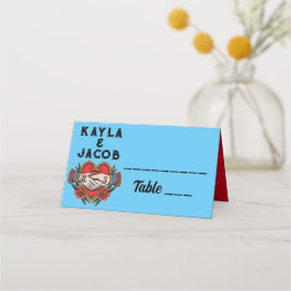 Händer i Giftermål Tattoo Bröllop Placeringskort