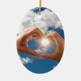 HÄNDER i KÄRLEK Julgransprydnad Keramik