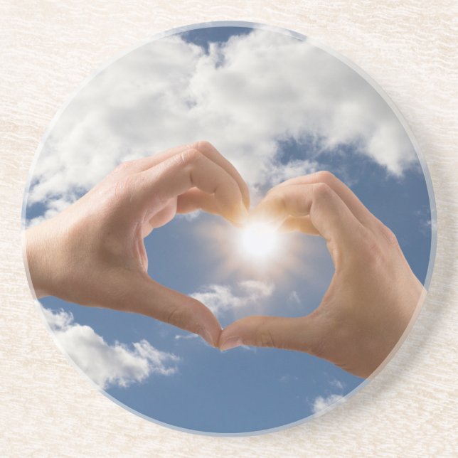 HÄNDER i KÄRLEK Underlägg Sandsten (Framsidan)