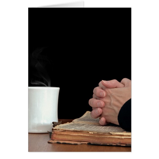 Händer i Prayer Hälsningskort (Framsidan)