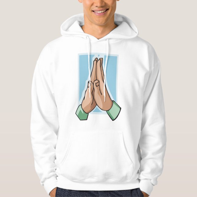 Händer i Prayer Hoodie (Framsida)