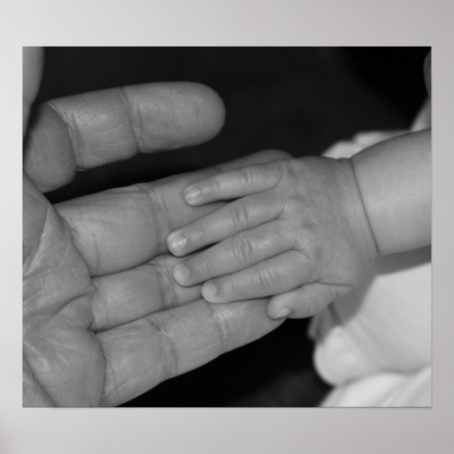 Händer i svartvitt poster (Framsidan)