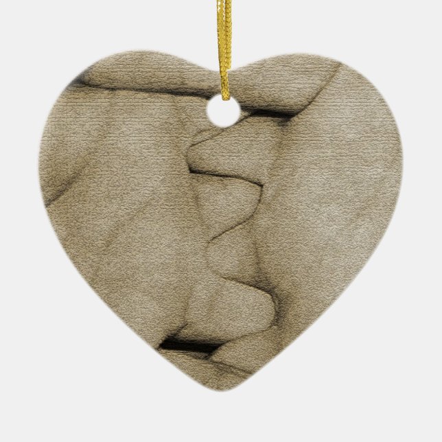 Händer Julgransprydnad Keramik (Framsidan)