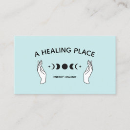 Händer Måne Phases Energy Worker Visitkort