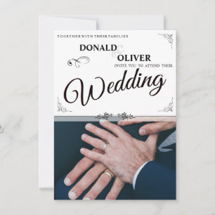 Händer med ett Gay Bröllop par med Ringar