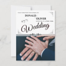 Händer med ett Gay Bröllop par med Ringar