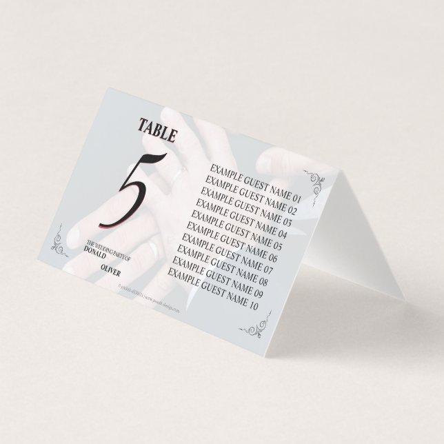 Händer med ett Gay Bröllop par med Ringar Kort (Framsida)