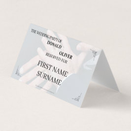 Händer med ett Gay Bröllop par med Ringar Kort