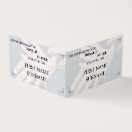 Händer med ett Gay Bröllop par med Ringar Kort