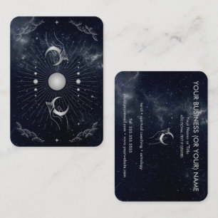 Händer med Måne Cosmos Astrology Tarot Visitkort