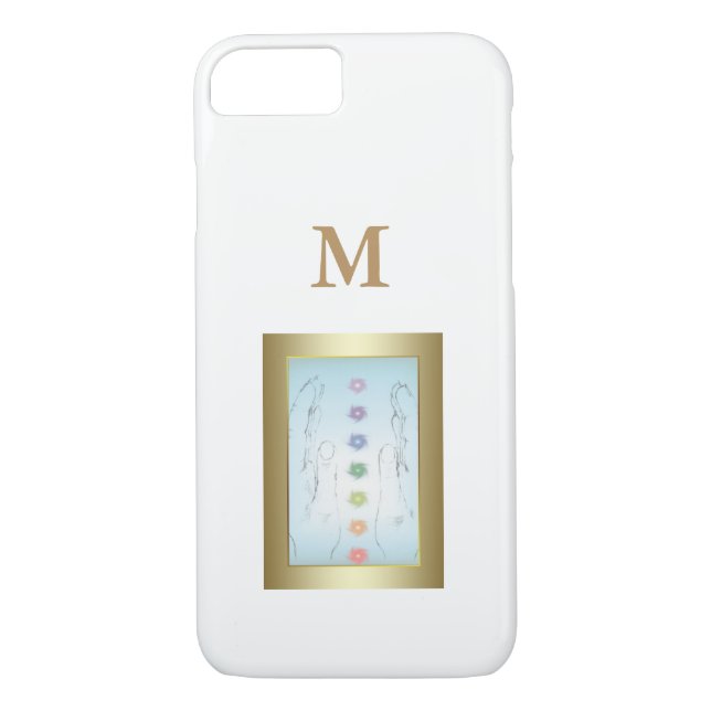 Händer monogram Case-Mate iPhone skal (Baksida)