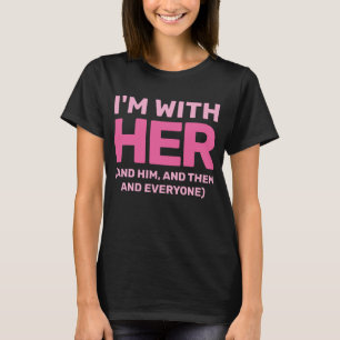 Händer Off Movement I är med hennes HBT-Höger T Shirt