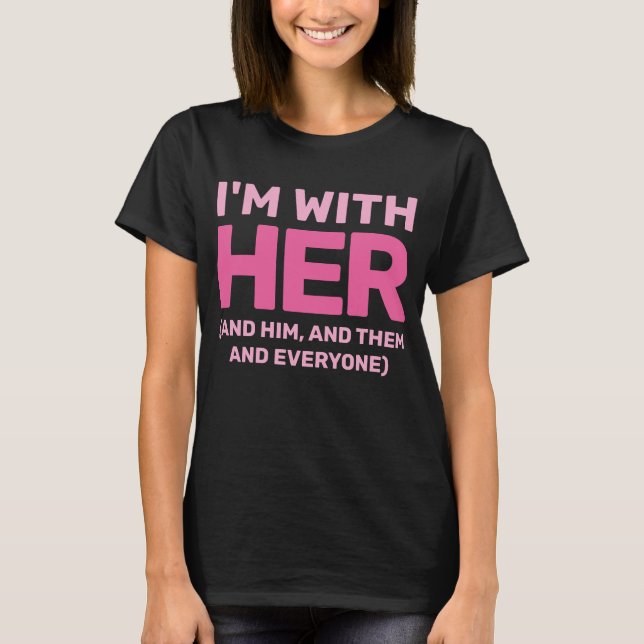Händer Off Movement I är med hennes HBT-Höger T Shirt (Framsida)