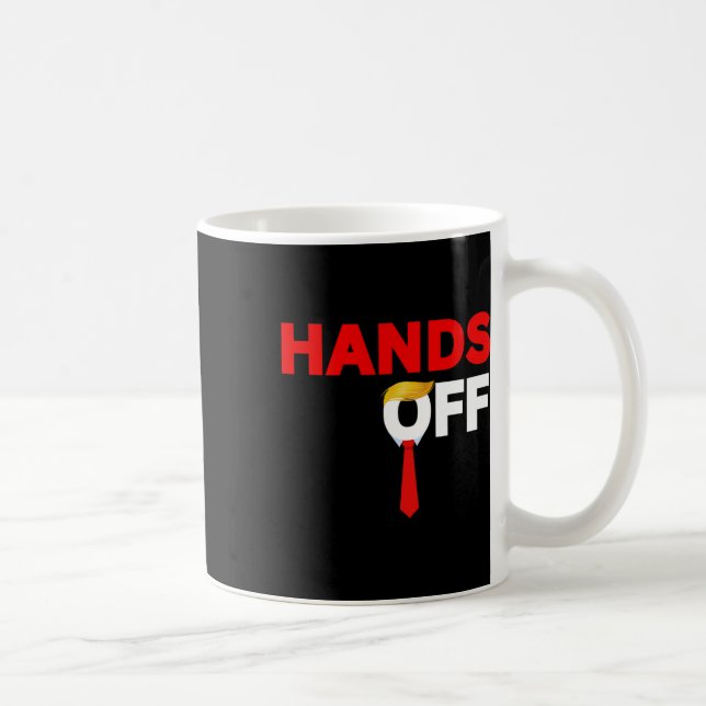 Händer Off Politisk Protest Anti-trump Tullar Stop Kaffemugg (Höger)
