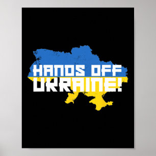 Händer Off Ukraina Putin Protestera Ryssland Stå M Poster