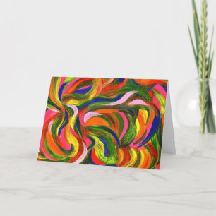 Händer om Abstrakt Painting av Julia Morrill Kort