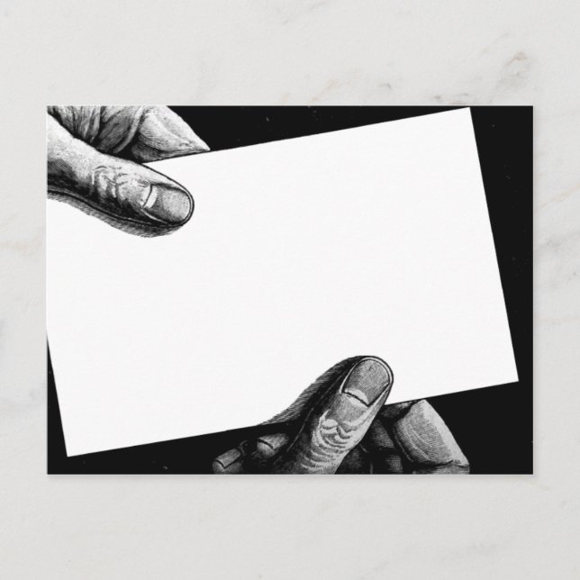 "Händer-on" vykort (Framsida)