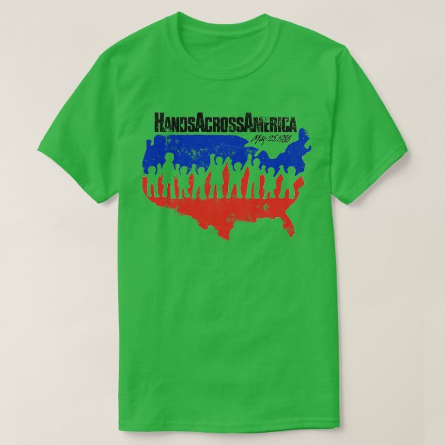 Händer över hela Amerika T Shirt (Design framsida)