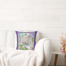 Händer över hörnens fyllning kudde