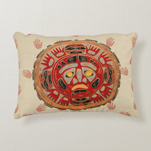 Händer över Sol Prydnadskudde (Framsidan)