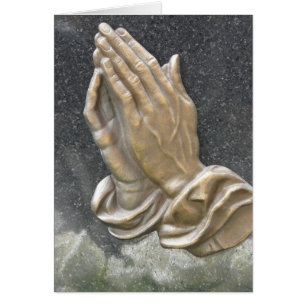 HÄNDER PRAYER HÄLSNINGSKORT