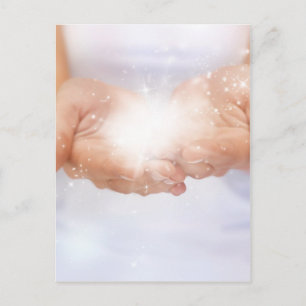 händer reiki healer schaman vykort