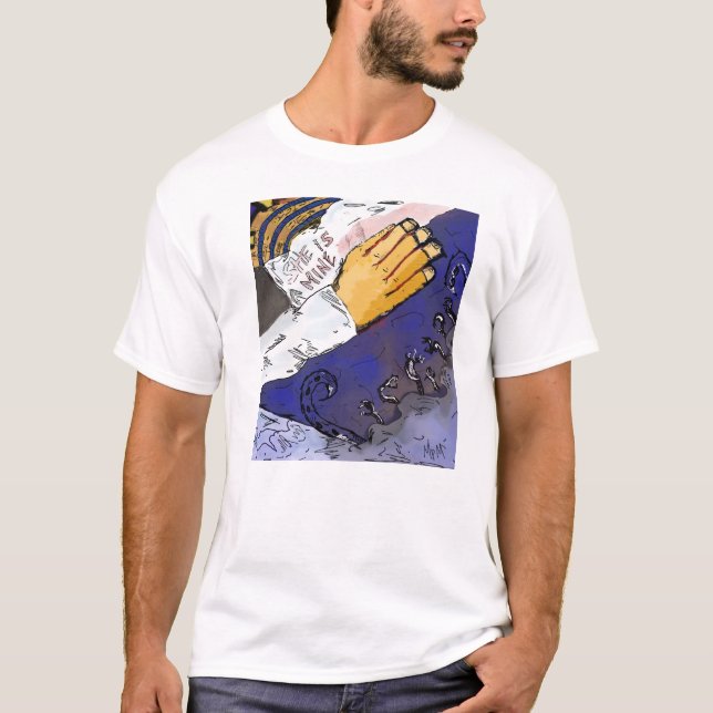 Händer runt kyrkan t shirt (Framsida)
