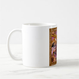 Händer som gör musiken. Gör lyckan (bruntet) Kaffemugg