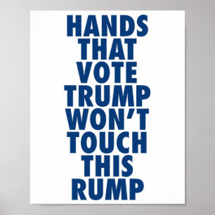 Händer som rösträknare kommer inte att beröra det poster