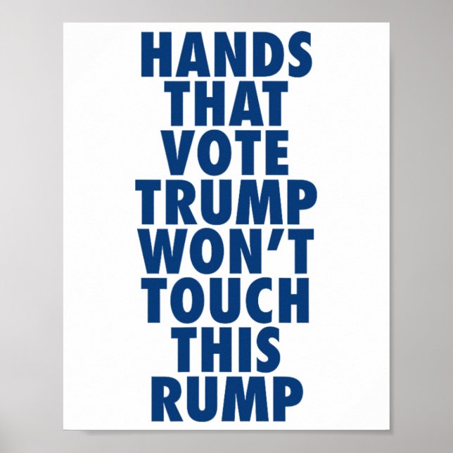 Händer som rösträknare kommer inte att beröra det  poster (Framsidan)