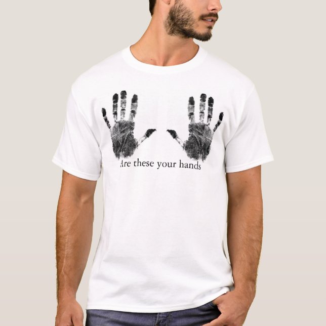 händer tee shirt (Framsida)