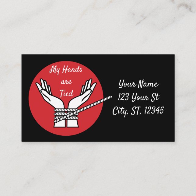 Händer Tied Thunder_Cove   Visitkort (Framsida)