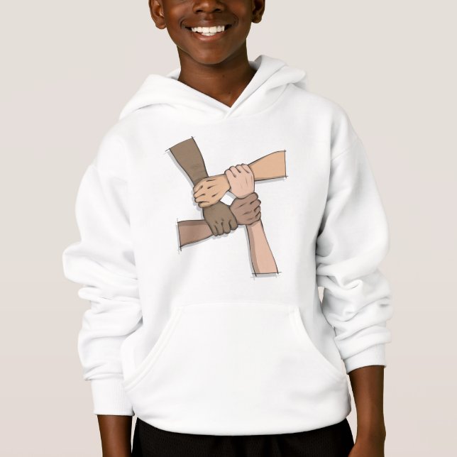 Händer tillsammans Bästa vän T Shirt (Framsida)