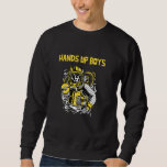 Händer-up Boys Astronaut sheriff Science fiction A Lång Ärmad Tröja<br><div class="desc">Händer-up Boys Astronaut sheriff Science fiction Alien Hunter</div>