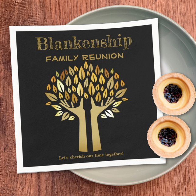 Händer Up Träd Löv Family Reunion Essentials Pappersservett (Skapare uppladdad)