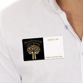 Händer Up Träd Löv Family Reunion Label Namn brick Fraktsedel