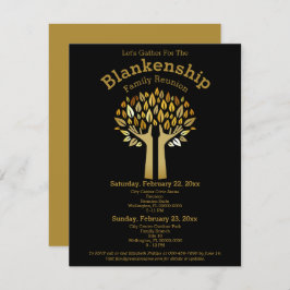 Händer Up Träd Löv Family Reunion-mall Inbjudningar