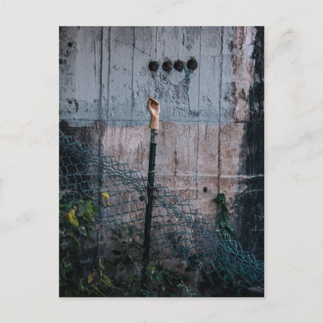 Händer uppåt vykort (Framsida)