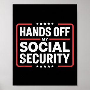 Händer utanför min Social-protest mot Manar och kv Poster
