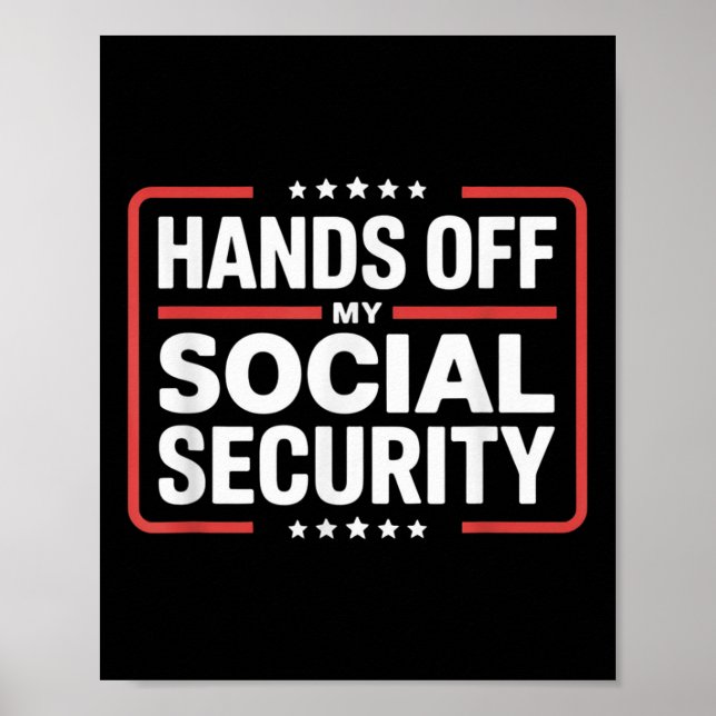 Händer utanför min Social-protest mot Manar och kv Poster (Framsidan)