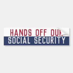 Händer utanför vår Social-säkerhet Bildekal
