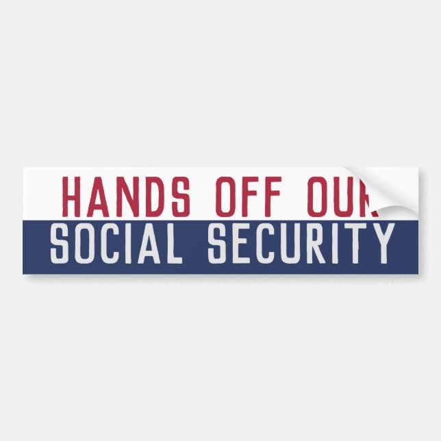 Händer utanför vår Social-säkerhet Bildekal (Framsidan)