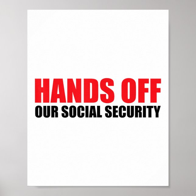 Händer utanför vår Social-säkerhet, skydda vår Soc Poster (Framsidan)