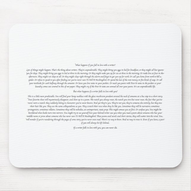 Händer vad om dig nedgången som är förälskad med musmatta (Framsidan)