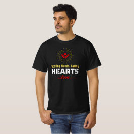 Händer, vårdande hjärtan - inspirationsoffert t shirt