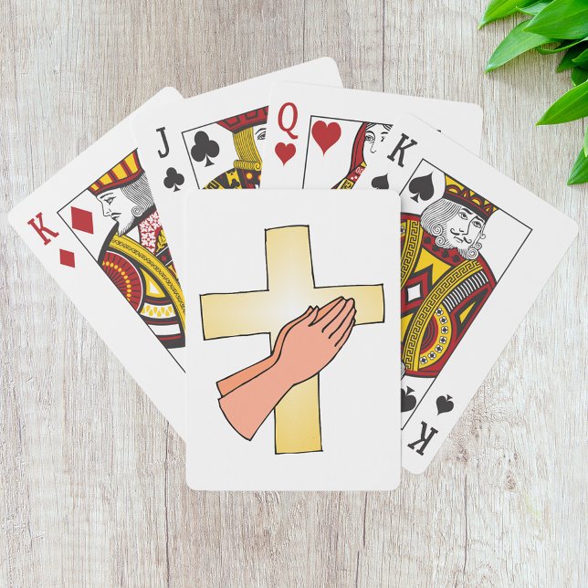 Händer vid Kor på uppspelningskort Casinokort (Skapare uppladdad)