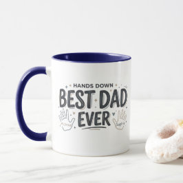 Händerna Ner Bästa Pappa Någonsin Mugg |Accent Kaf