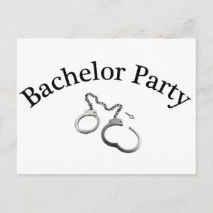 Handfängsel för Bachelor Party Vykort