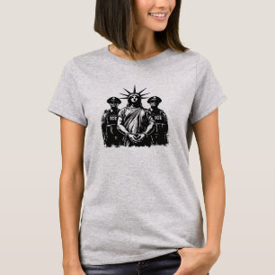 Handfängslad Frihetsgudinnan - Avskaffa ICE T Shirt