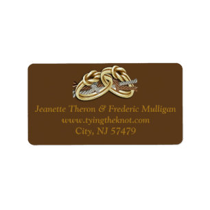 Handfast Ceremony - Gifter sig etiketter Adressetikett